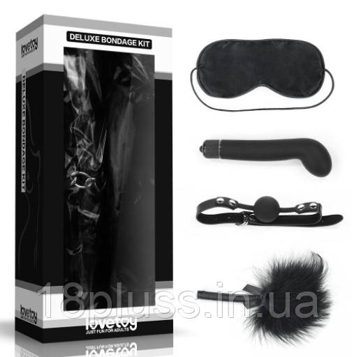Набір БДСМ (маска, вібратор, кляп, щекоталка) Deluxe Bondage Kit
