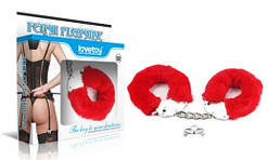 Наручники Fetish Pleasure Fluffy Handcuffs Red