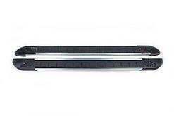 Бокові пороги RedLine V1 (2 шт., Алюміній) Коротка база для Nissan Interstar 1997-2010 рр