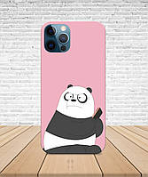 Матовый Чехол iPhone 12 Mini Панда We bare bears с принтом