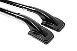 Рейлінги з перемичками (2 шт, чорні) для Toyota Hilux 2015- рр, фото 7