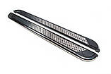 Бокові пороги Maydos V2 (2 шт., нерж) для Toyota Highlander 2013-2019 рр, фото 3