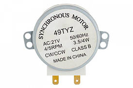 Двигун піддону для мікрохвильової печі 49TYZ 21 3.5/4W PR1