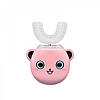 Розумна зубна електрощітка капа для дітей, Звукова зубна щітка з автоматичною стерилізацією BeWhite Рожева, фото 3