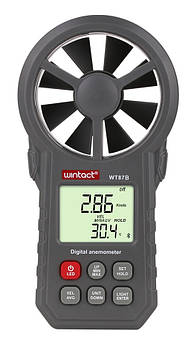 WT87C анемометр Wintact, швидкість: 0,3-30 м/с, температура, вологомір, об'ємна витрата