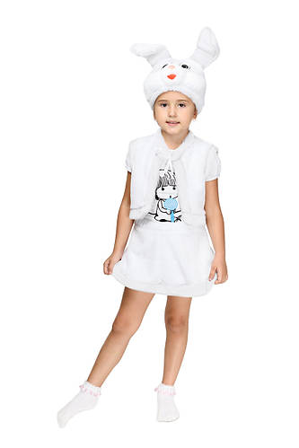 Костюм Зайчика для девочки белый Рост 104-122 см, цена 420 грн - Prom ...