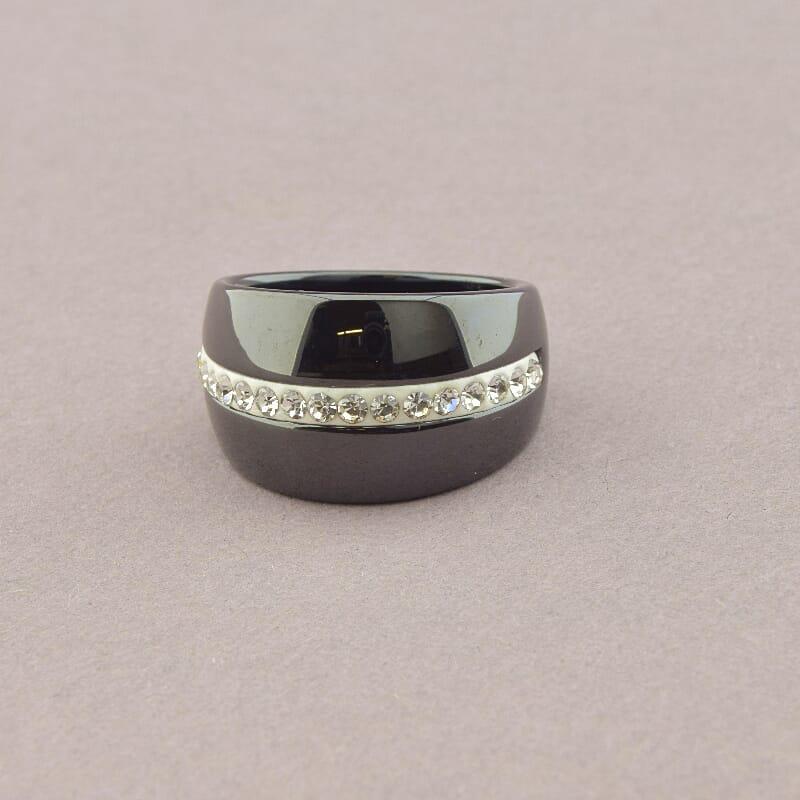 Каблучка Кераміка Фіаніт (родій), фото 1