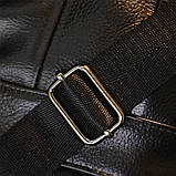 Шкіряна невелика чоловіча сумка Vintage 20370 Чорний, фото 7