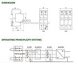 Обмежувач перенапруги DC FEEO SPD FSP-D40 2P 600V, тип 2. (для PV систем), фото 4