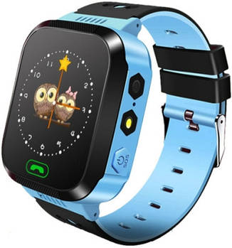 Дитячий розумний годинник Smart Baby Watch Q528 з функціями GPS-трекера Блакитний (KG-3733)