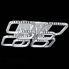 Біла LED люстра 482 Вт з кришталевим обрамленням і підсвічуванням основи 8 кольорів VL-L2649/4+4 RGB (WHITE), фото 2