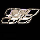 Біла LED люстра 482 Вт з кришталевим обрамленням і підсвічуванням основи 8 кольорів VL-L2649/4+4 RGB (WHITE), фото 3