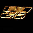 Біла LED люстра 482 Вт з кришталевим обрамленням і підсвічуванням основи 8 кольорів VL-L2649/4+4 RGB (WHITE), фото 5