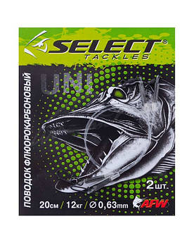 Повідець Select флюорокарбон 30см 12кг (2 шт/уп)