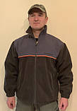 Флісова непромокаюча тепла куртка/ кофта на мембрані Golden Catch з підкладкою, хакі, фото 9