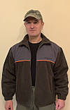 Флісова непромокаюча тепла куртка/ кофта на мембрані Golden Catch з підкладкою, хакі, фото 8