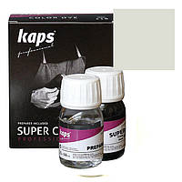 Краска для обуви + средство для подготовки к покраске Kaps Super Color + Preparer 25 ml 119 Pale Gray