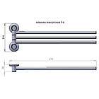 Потрійний тримач для рушників з нержавіючої сталі, фото 2