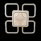 Біла LED люстра 358 Вт з кришталевим обрамленням і підсвічуванням основи VL-L2649/4+1 RGB LED (WHITE), фото 4