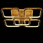 Біла LED люстра 358 Вт з кришталевим обрамленням і підсвічуванням основи VL-L2649/4+1 RGB LED (WHITE), фото 5