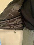 Флісова непромокаюча тепла куртка/ кофта на мембрані Golden Catch з підкладкою, хакі, фото 5