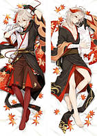 Дакімакура 150х50 см Кедекара Казуха Геншин Genshin Impact Kaedehara Kazuha Подушка зі знімною навол