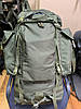 Тактичний туристичний армійський супер-міцний рюкзак на 75 л. олива. Кордура 900 ден. Армія, туризм, фото 7