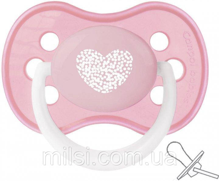 Пустушка Canpol силіконова симетрична 18+ м-ців 22/418 рожева