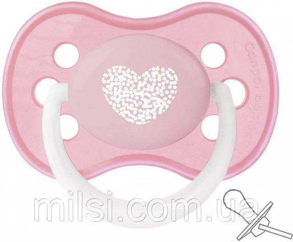 Пустушка Canpol силіконова симетрична 18+ м-ців 22/418 рожева, фото 1