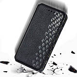 Чехол на Samsung Galaxy A72 4G / A72 5G ( 41836_6 ) Черный кожаный чехол на самсунг а72, фото 3