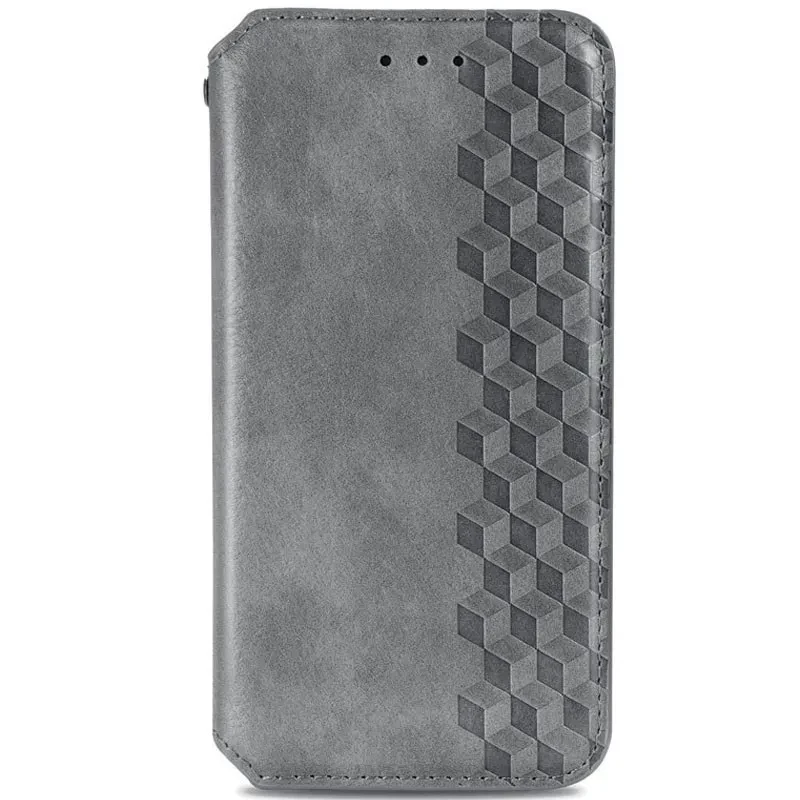 Huawei P Smart (2021) / Y7a ( 40668_4 ) Серый кожаный чехол на хуавей п смарт / у7а