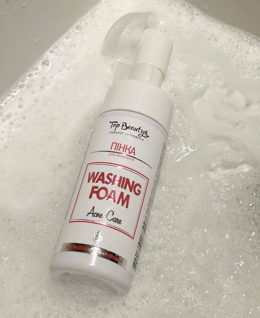 Пінка з щіточкою Анті Акне Topbeauty 150мл