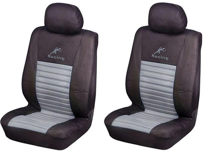 Авточохли з підігрівом Milex Arctic на передні сидіння чорно-сірі PP-A54017, фото 1