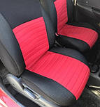 Авточохли з підігрівом Milex Arctic на передні сидіння чорно-червоні PP-A54021, фото 6