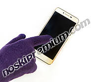 Перчатки унісекс вовняні одинарні з начосом Tech Touch Корона, для смартфонів, асорті, 7076, фото 2