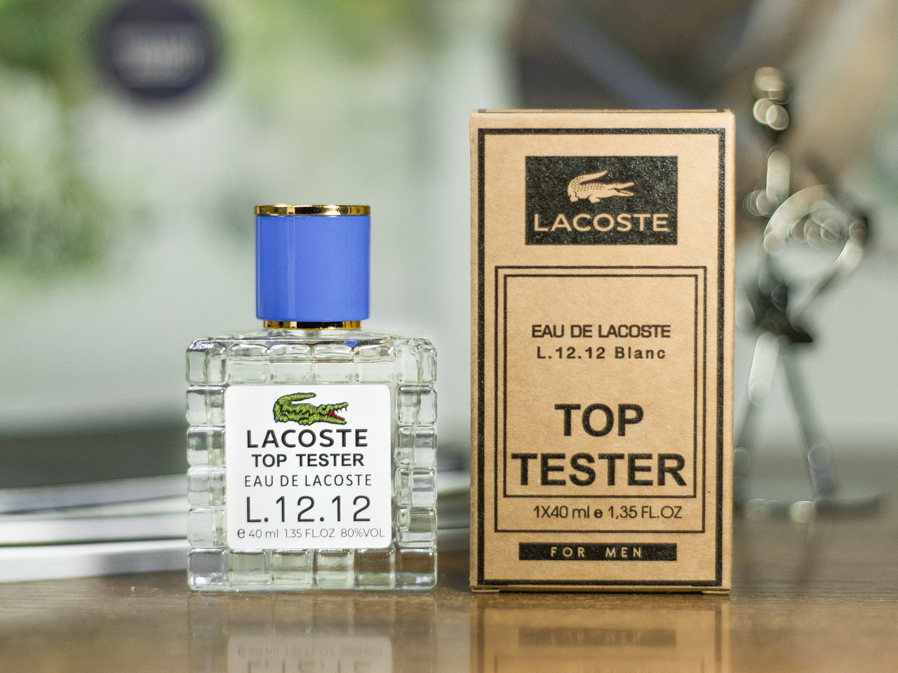 Чоловіча парфумована вода Eau De Lacoste L. 12.12 Blanc Top Tester 40 ml
