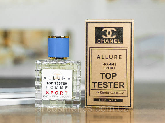 Чоловіча парфюированная вода Chanel allure home sport Top tester 40 ml, фото 1
