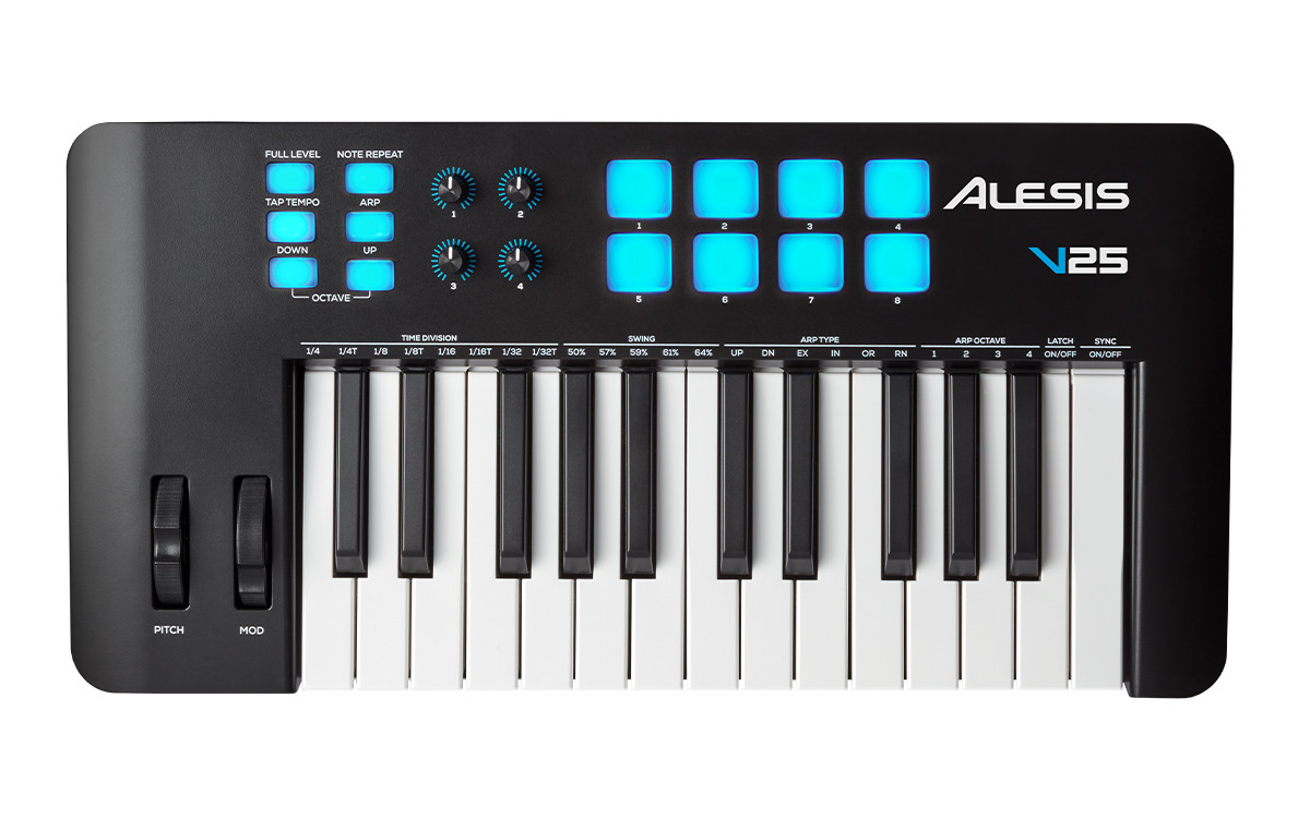 MIDI-клавиатура ALESIS V25 MKII - фото 1 - id-p1168498619