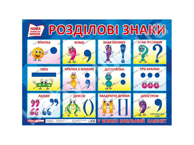 Плакат Ранок "Розділові знаки" 15104144У, фото 1
