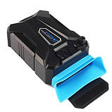 Вакуумний USB кулер, вентилятор для ноутбука, фото 4