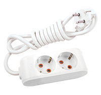 Подовжувач на 2 гнізда із заземленням (3 м) Viko Multilet