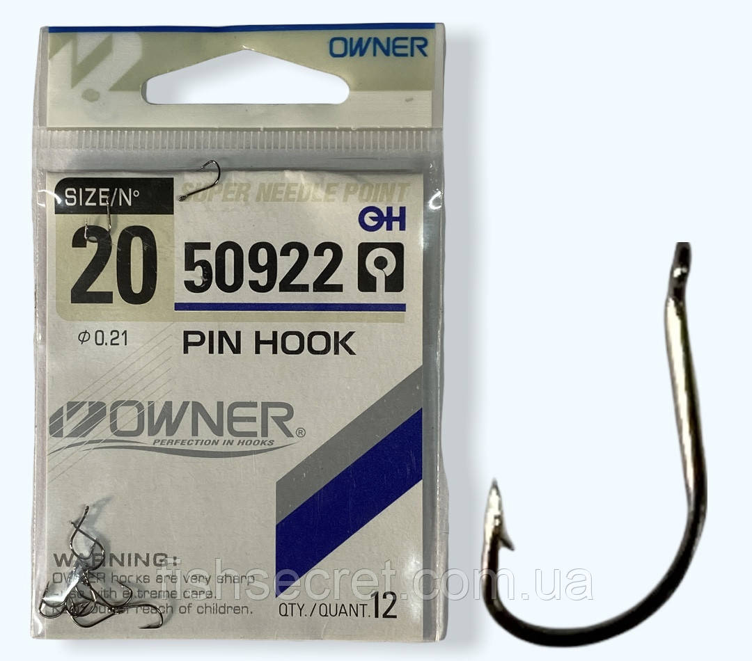 Гачки Owner 50922 PIN HOOK 20, фото 1