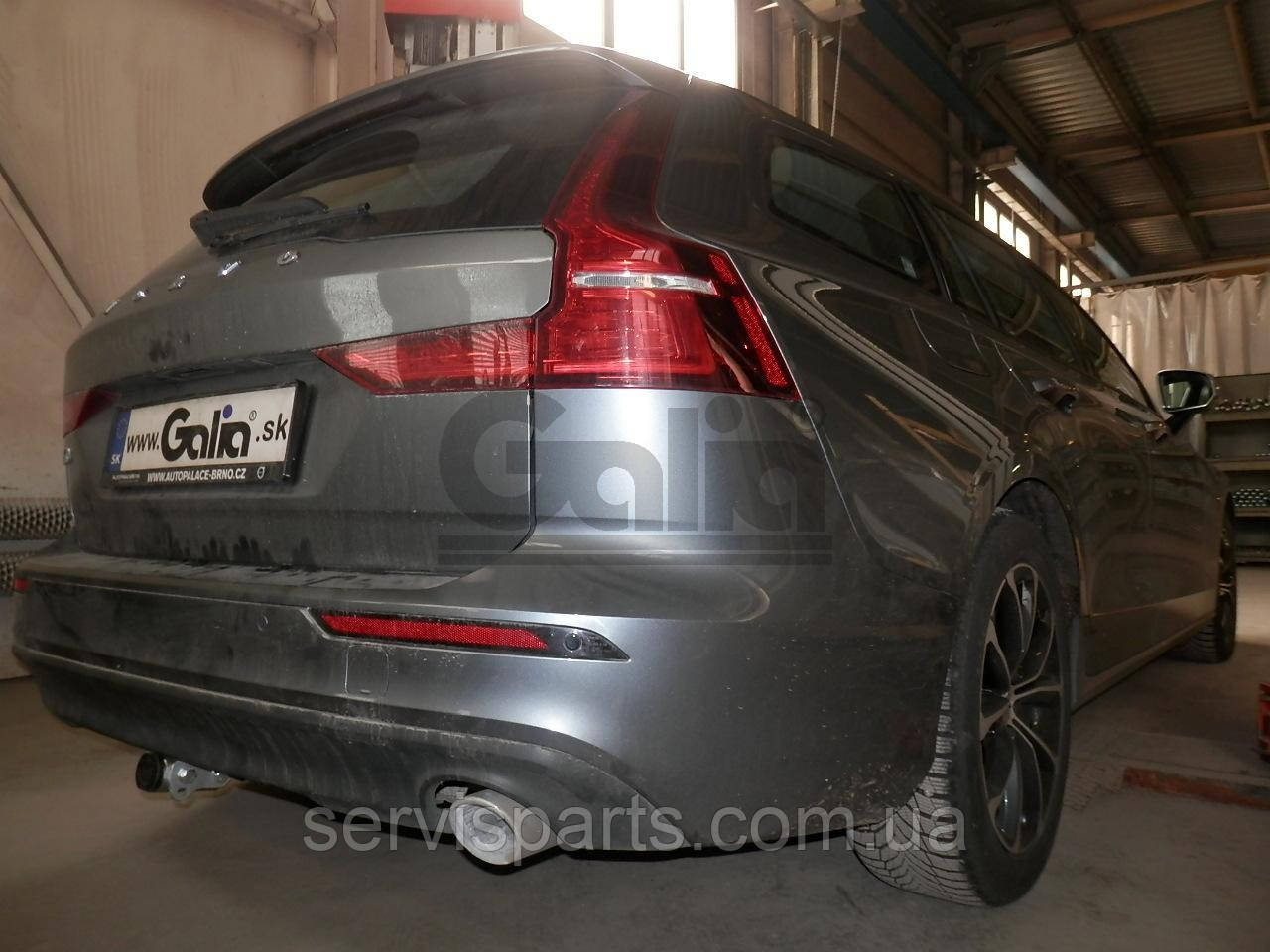 Фаркоп Volvo V60 II 2018- (Вольво V60 2) оцинкований Швидкознімний автомат на ручці