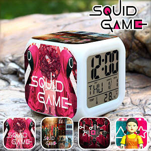Настільні годинники Гра в кальмара "Персонажі" Squid Game