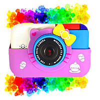 Детский цифровой фотоаппарат Hello Kitty Fun Camera 1080 FHD 2 камеры MP3 Игры Фиолетовый