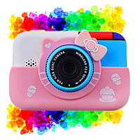 Детский цифровой фотоаппарат Hello Kitty Fun Camera 1080 FHD 2 камеры MP3 Игры Фиолетовый Розовый