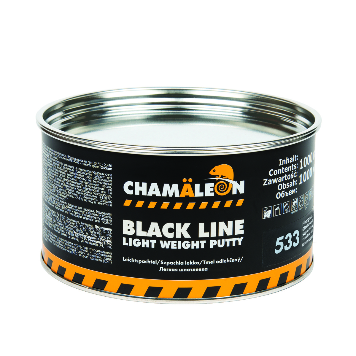 Шпаклівка CHAMAELEON 533 легка зі скловолокном Light Weight Putty, 1000мл (Німеччина)