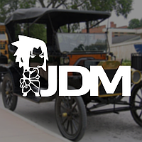 Наклейка на Авто/Мото на Стекло/Кузов "JDM самурай...стикеры" белый цвет