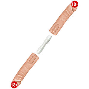 Фалоімітатор подвійний Doc Johnson The D - Double D - 16 Inch - ULTRASKYN, діаметр 4,4 см, Vack-U-Lock