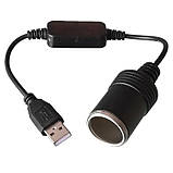 Адаптер-перетворювач з 5 USB на 12 В прикурювач., фото 3